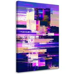 LEINWANDBILD Violette Abstraktion 80x120cm