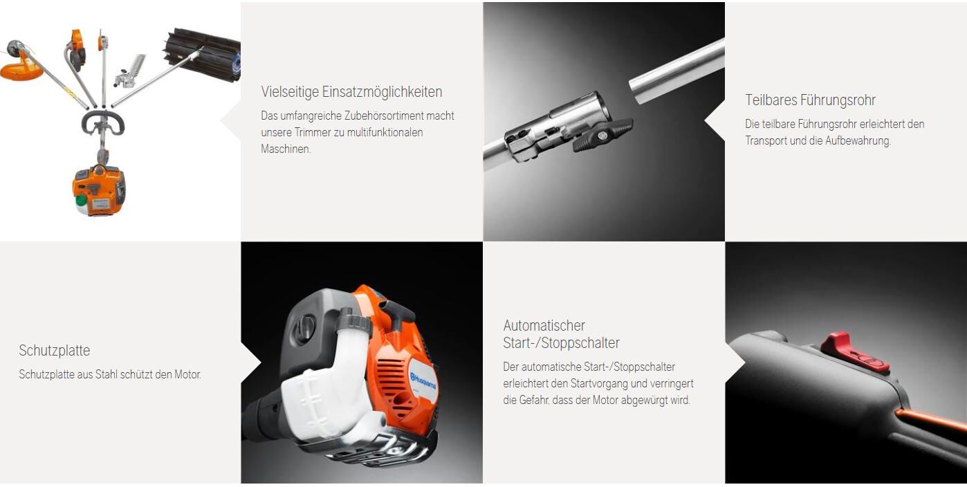 Benzin-Rasentrimmer HUSQVARNA "535LK", orange, Motorsensen, Benzin-Rasentrimmer orange Einheitsgröße