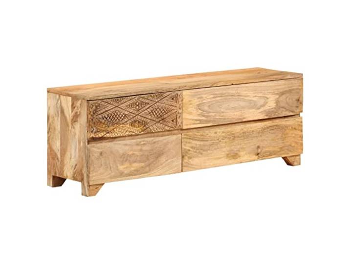 vidaXL TV-Schrank Massivholz Mango 110x30x40 cm