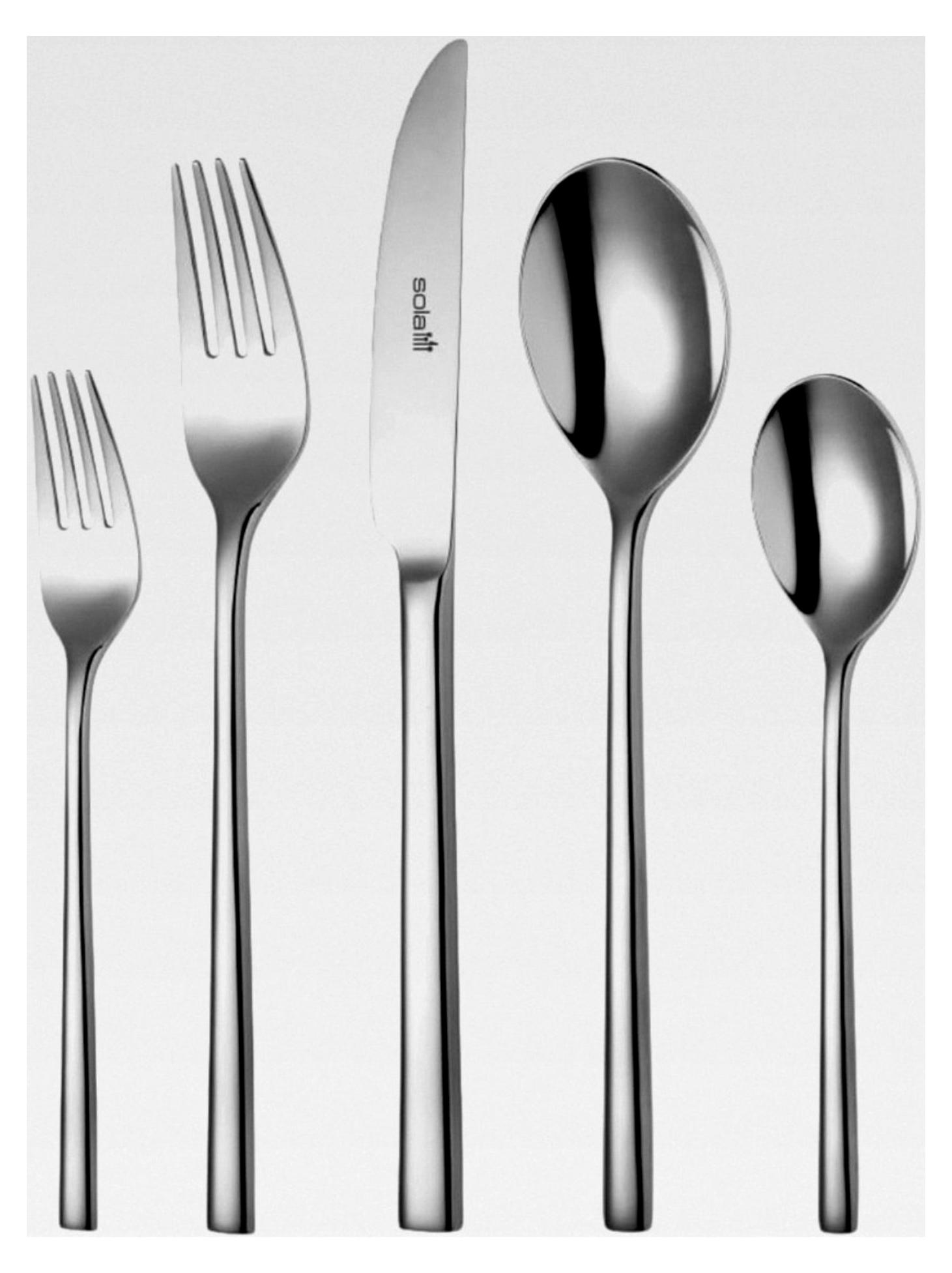 Montreux Besteckset für 12 Personen - 100 Teile, 18/10 Edelstahl - Robustes und elegantes Design - Tafelbesteck - Spülmaschinenfest - Set mit Messern, Gabeln, Löffeln und mehr