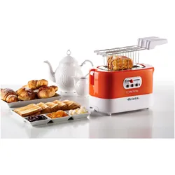 Ariete 0159, Toaster, Weiss, Orange