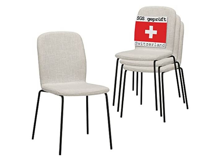 ALBATROS Esszimmerstuhl ENNA, 4er Set, Beige