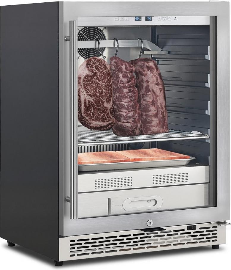 Trockenreifekühlschrank 45 kg - Steaks Reifekühlschrank für Fleisch - Präzise Temperatur- und Feuchtigkeitskontrolle - Rindfleischreifemaschine für Haushalt, Restaurant & Hotel