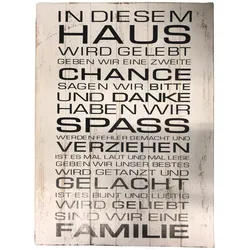 die Faktorei »Board« Deko-Holzschild mit Spruch III 40x60 cm