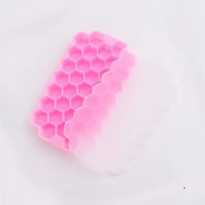 Lush Living Finds Honeycomb Silicone Ice Cube Tray Food Grade Whiskey Ice Mold For Cocktails & Everyday Drinks pink