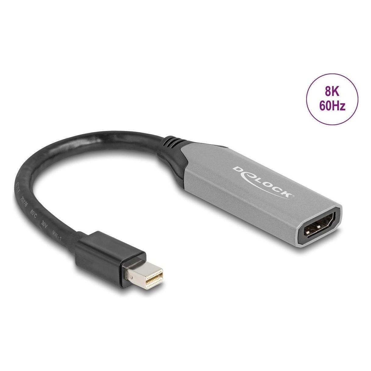 Delock Mini DisplayPort zu HDMI Adapter 8K mit HDR (Mini DP, HDMI) (64331)