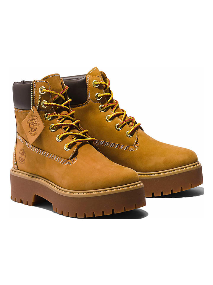 Timberland Leder-Boots "Stone Street" in Hellbraun - 41