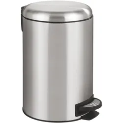 WENKO Treteimer Mod. Leman Easy Close Edelstahl 12L, mit herausnehmbarem Einsatz