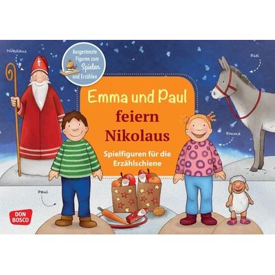 Emma und Paul feiern Nikolaus. Erzählschienen-Figurenset, Set von Monika Lehner, Don Bosco