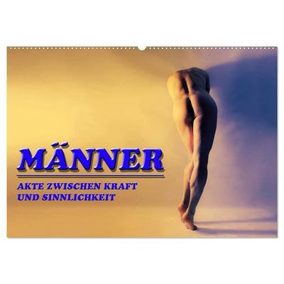 MÄNNER - AKTE ZWISCHEN KRAFT UND SINNLICHKEIT (Wandkalender 2027 DIN A2 quer), CALVENDO Monatskalender
