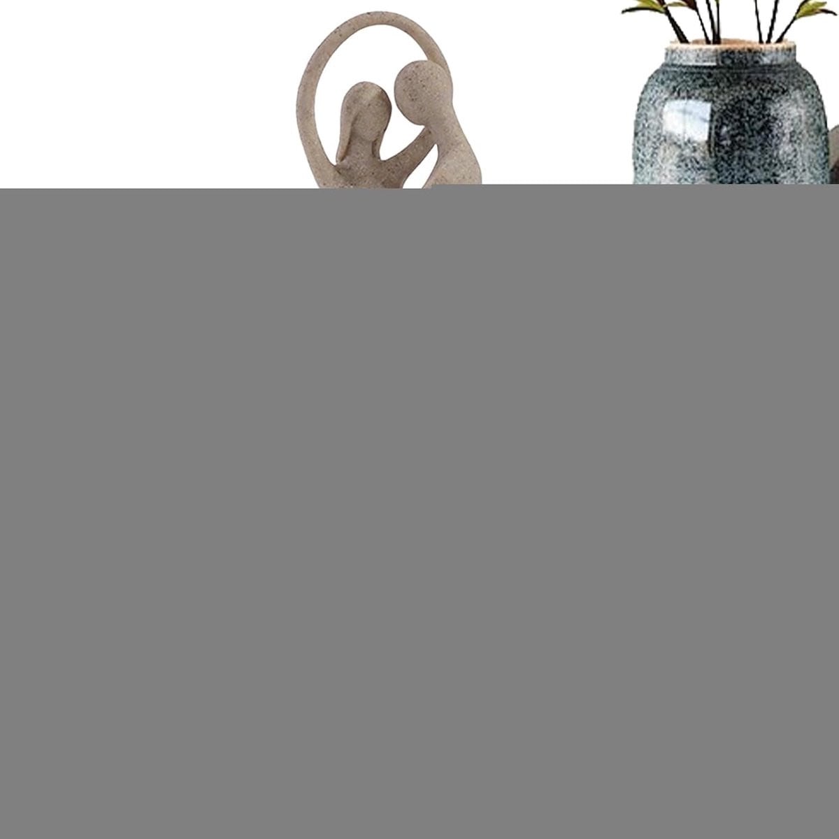 Koppel Beeldje Liefdesbeeld Sculptuur Multicolor Hoogte: 20.5 cm