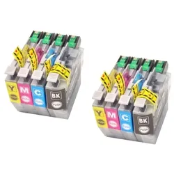 8x Tintenpatronen kompatibel f. MFC-J5340DW  ersetzt Brother LC-422XL und LC-422 Tintenpatronen