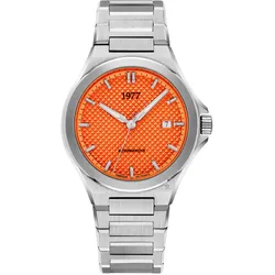 1977 ARSENE Automatik, 41 mm, Zifferblatt Orange, Edelstahlband 904L, Herrenuhr 1977P02181