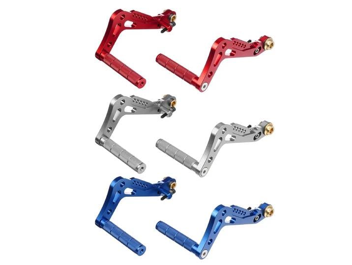 Jeu de pédales de kart en alliage d'aluminium CNC vierge, jeu de course, trépied, frein et moteur électrique, noir et or, 5 couleurs, 2 pièces, nouveau
