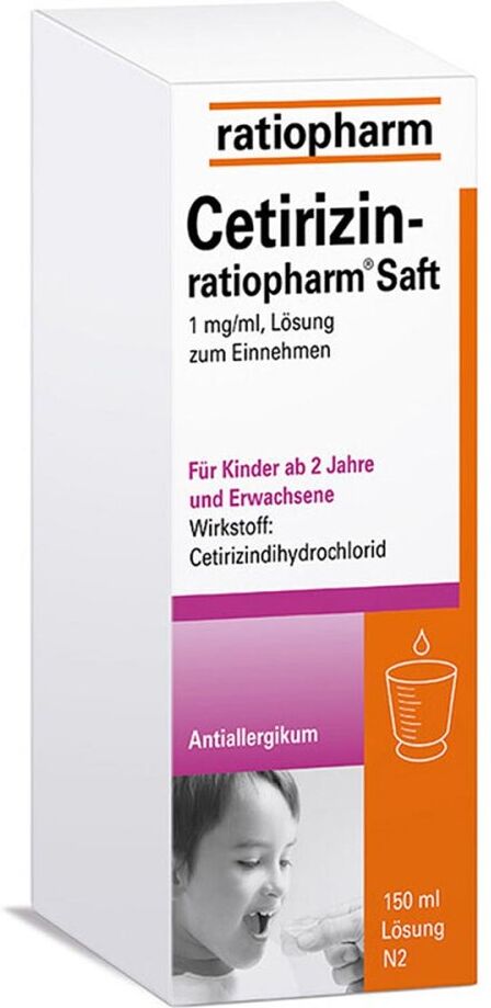 Cetirizin-ratiopharm Cetirizin ratiopharm Saft