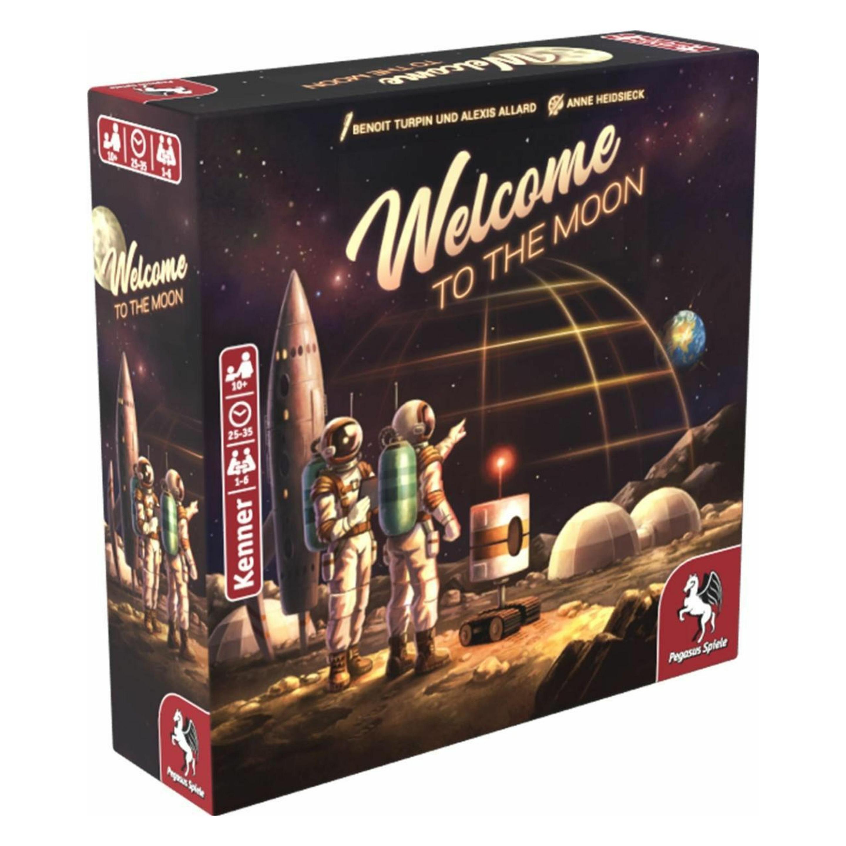 Pegasus 53153G - Welcome to the Moon, Brettspiel, für 1-6 Spieler, ab 10 Jahren (DE-Ausgabe) (Deutsch, 1 - 6 Spieler) (53153G)