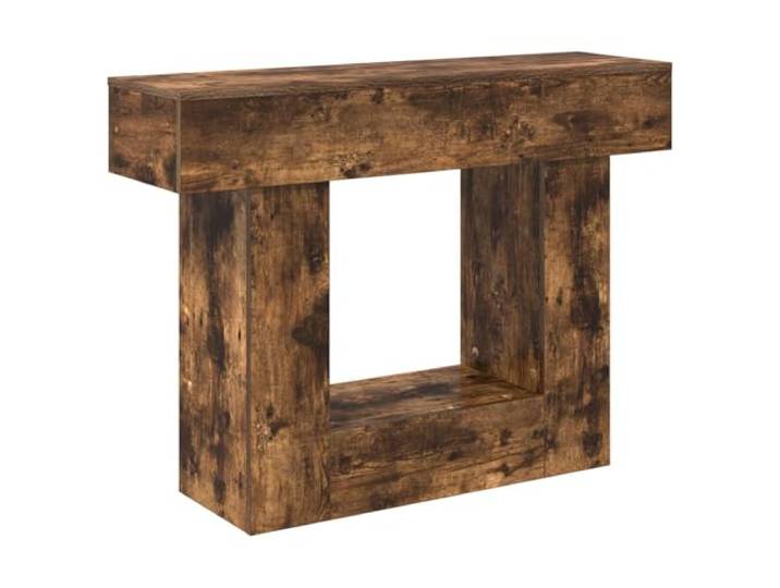 KDACVBMG Konsolentisch, rauchfarbene Eiche, 101 x 30 x 74 cm Aufbewahrung für Bücher und Gegenstände, Eingangsbereich, Wohnzimmer, Esszimmer, robuste Struktur, für den täglichen Gebrauch