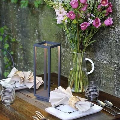 Uplift Treasures Modern Rechargeable LED Table Lamp pink