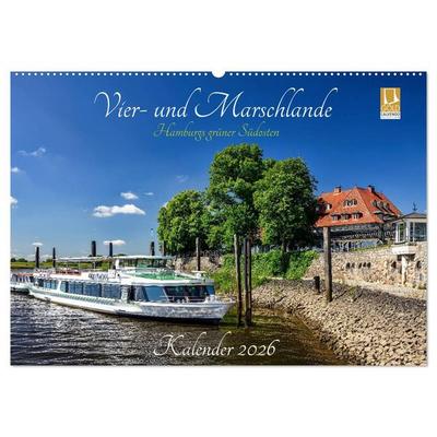 Vier- und Marschlande Hamburgs grüner Südosten (Wandkalender 2026 DIN A2 quer), CALVENDO Monatskalender