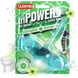 CLENTIN WC Stein Duftspüler 45g - Grün / Anti Kalk WC Reiniger
