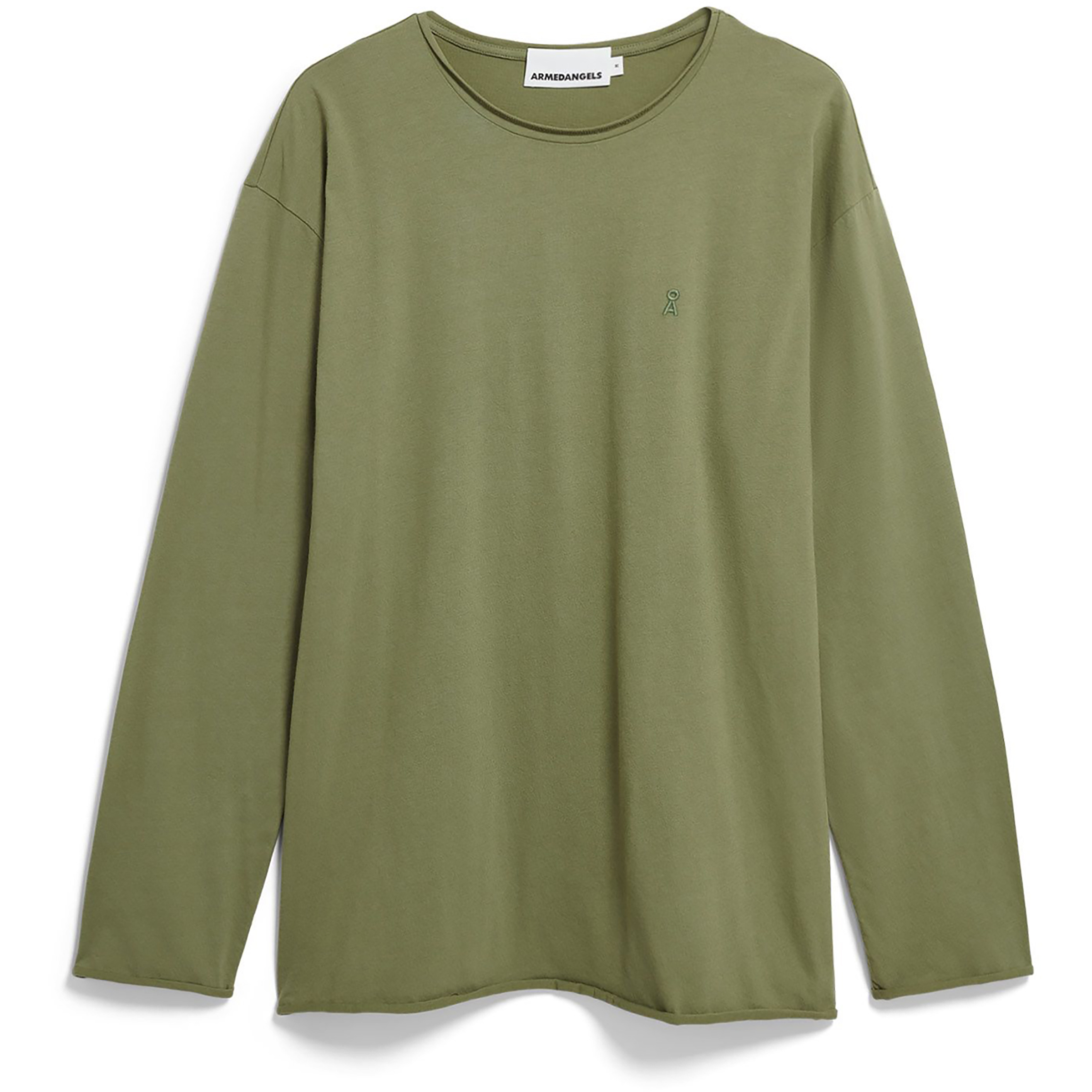 Armedangels Jaames Brushed Herren Longsleeves oliv Größe M Lifestyle Hautfreundlich