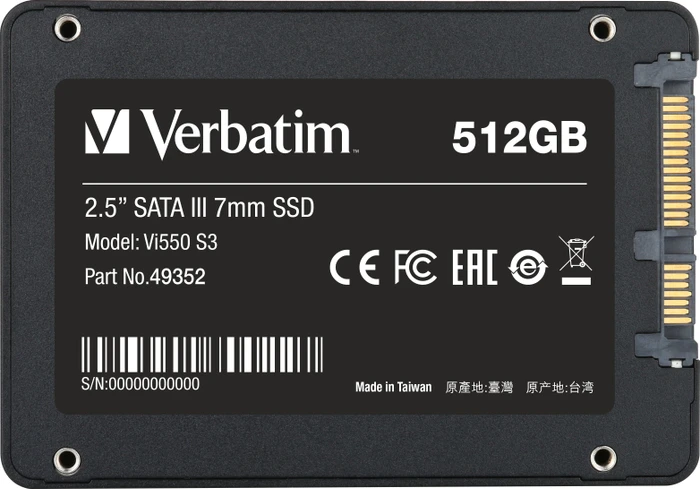 Verbatim VI550 2,5" SSD - 512 GB