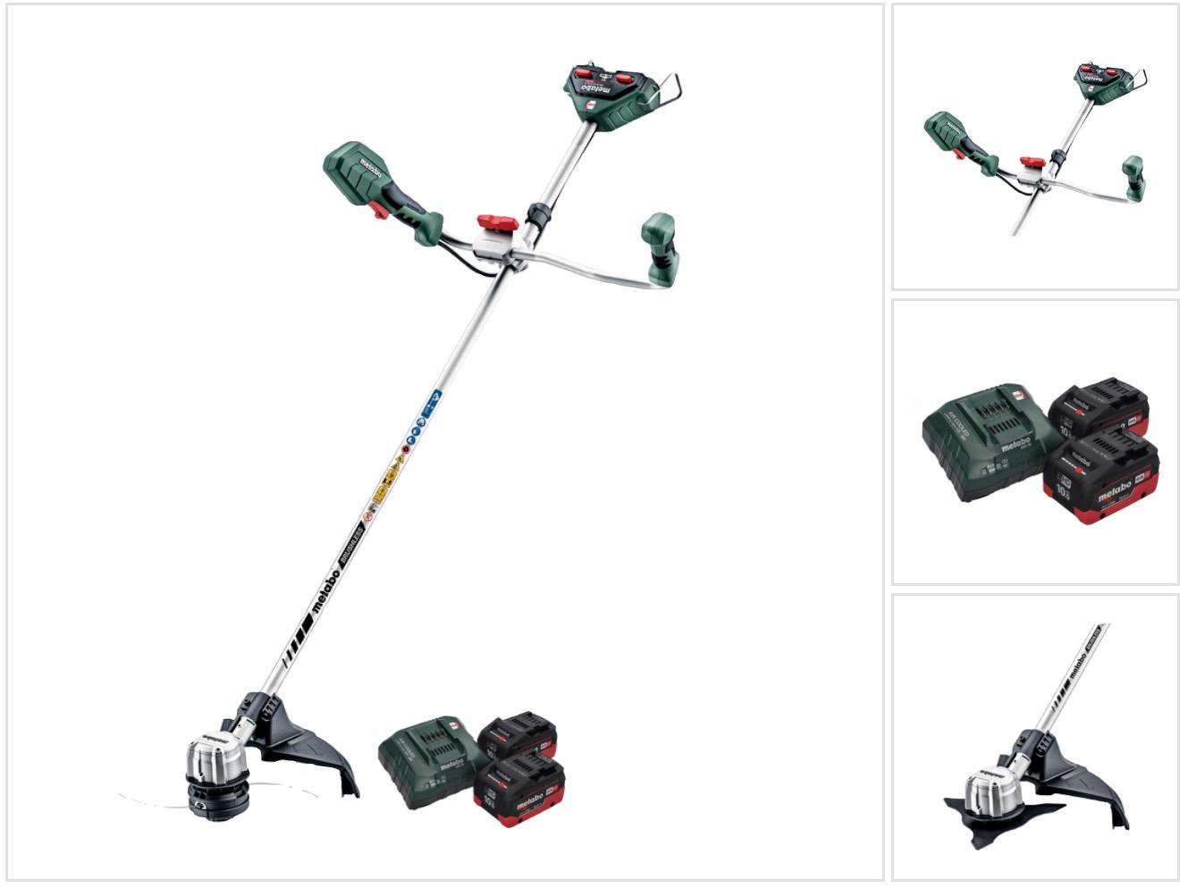 Metabo FSB 36-18 LTX BL 40 Akku Freischneider 36 V ( 2x 18 V ) Zweihandgriff Brushless + 2x Akku 10,0 Ah + Ladegerät