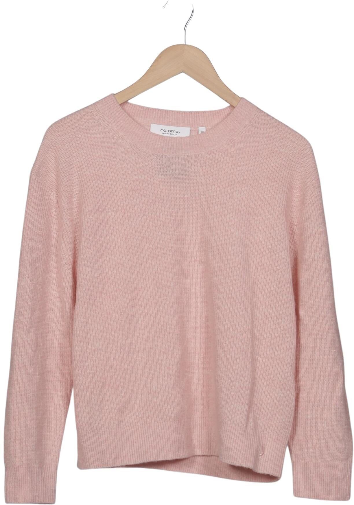 Comma Damen Pullover, Pink, Gr. EU 40, Wolle / Synthetik - Second Hand