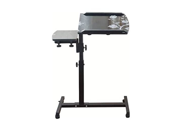 UMEXIDRA Überbetttisch Mehrfarbige Schlafcouch for zu Hause: Höhenverstellbar von 64–95 cm, 360-Grad-Neigung, 4 Räder(E)
