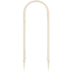 vidaXL, Pflanzen Zubehör, Rosenbogen mit Spitzen Weiss 97 x 43 x 218 cm PP (97 cm, 43 cm)