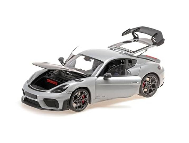 Minichamps 110062122 - Porsch. Cayman GT4 RS Silver Metallic with Weissach Package 2024 - maßstab 1/18 - Modellauto