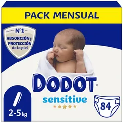 Dodot Sensitive 2-5kg 84 Stück (Gr. 1, 84 Stk.)