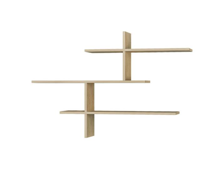 Livetastic Wandregal, Eichefarben, Holzwerkstoff, 123x81x22 cm, hängend, Wohnzimmer, Regal, Wandregal