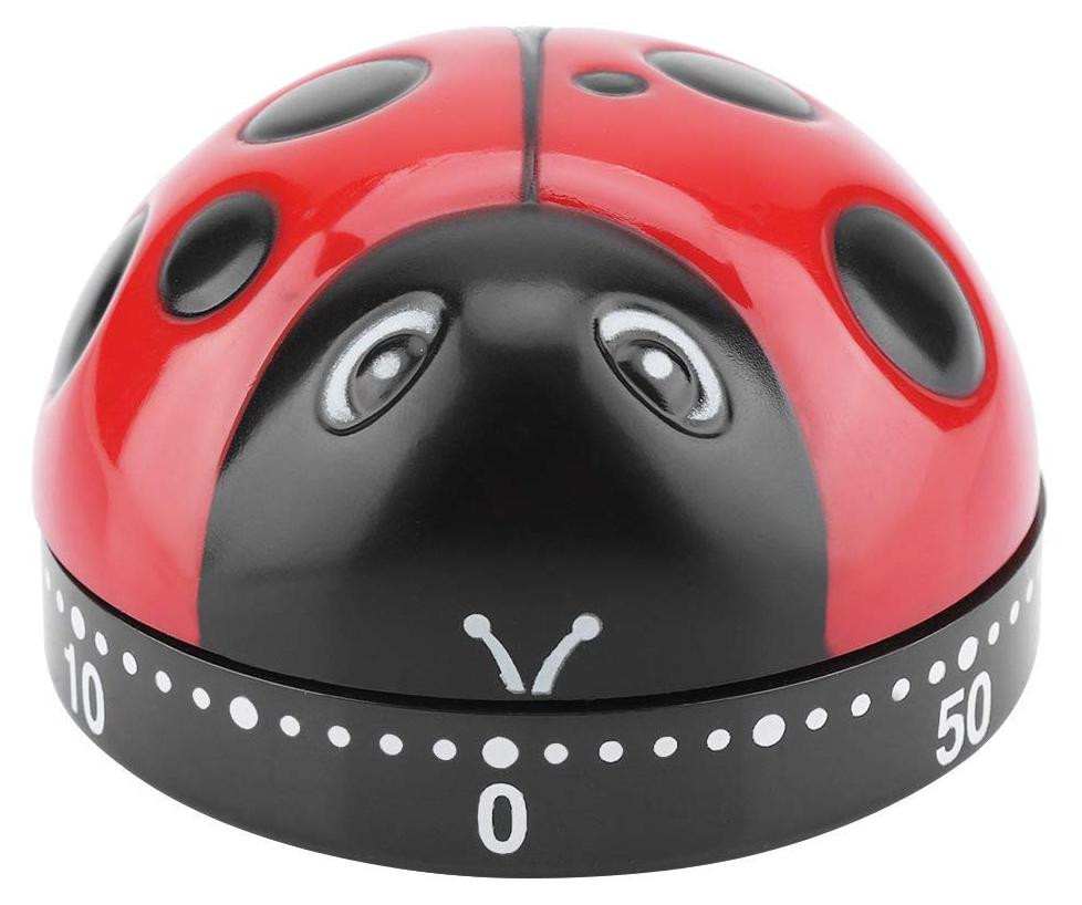 Dripio Keukenwekker Lieveheersbeestje - Mechanische Timer 60 minuten - Rood