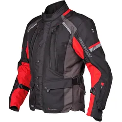 Germot Sydney Herren Motorradjacke - schwarz-rot - M