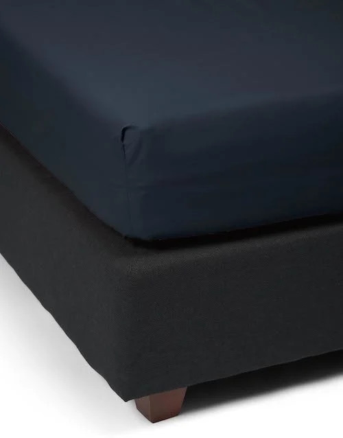Essenza Minte Hoeslaken Satijn Nightblue voor volwassenen