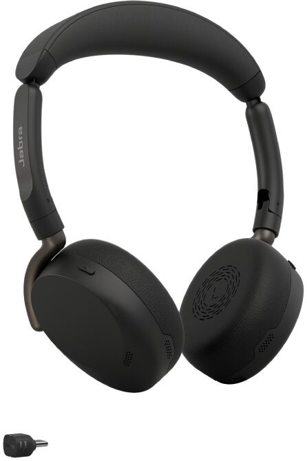 Jabra GN Jabra Evolve3 65 Flex USB-C UC Casque ANC sans fil Casque professionnel UC pliable sans perche micro, avec ANC adaptatif, technologie ClearVoice AI,