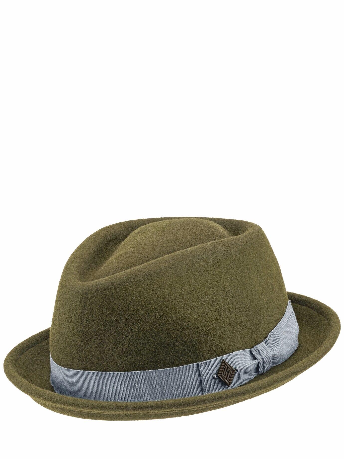 Diefenthal Herren Pork Pie Grün 100 % Wollfilz