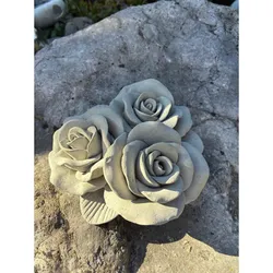 Betonfigur Rosenbouquet groß, 3er Set - Rosen, die nie verblühen!