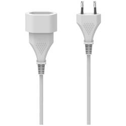 hama 00223263 Verlängerungskabel mit Eurostecker, für innen, 5 m, Weiß