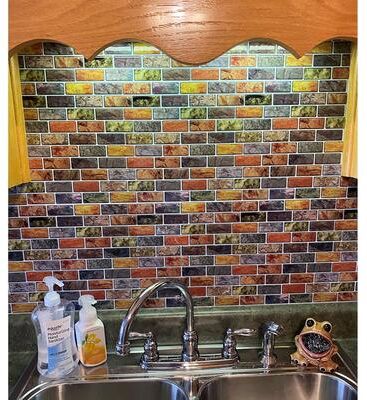 "Art3d 10pcs Vinyl Peel and Stick Backsplash Tile for Kitchen,12""×12"""