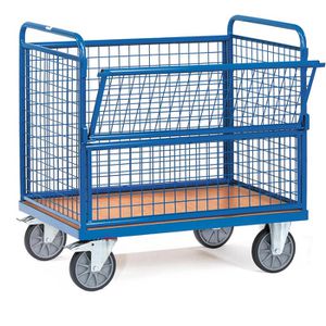 Fetra Transportwagen Kastenwagen, 2773, 1200 x 800 mm, mit Feststellbremse, Tragkraft 600 kg