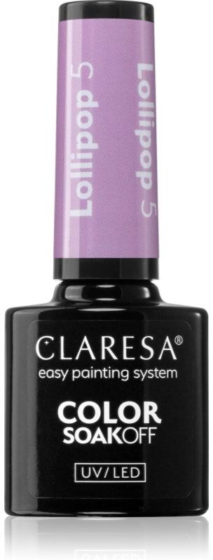 Claresa SoakOff UV/LED Color Lollipop gel nail polish shade 5 g