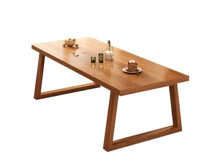 Familien-Esstisch Dickes Material solide Konstruktion glatte(Brown)