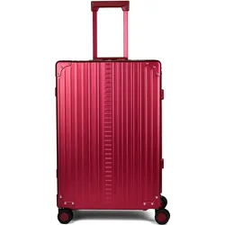 Aleon Traveler 4-Rollen Trolley 67 cm, Koffer, Rot