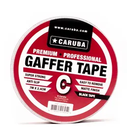 CARUBA Gaffer Tape 7 m x 2.4cm schwarz