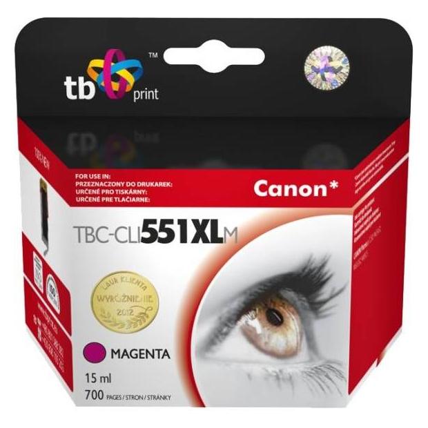Print Ink. cartridge TB comp. with Canon CLI-551XL,6445B001 MG (M) (TBC-CLI551XLM)