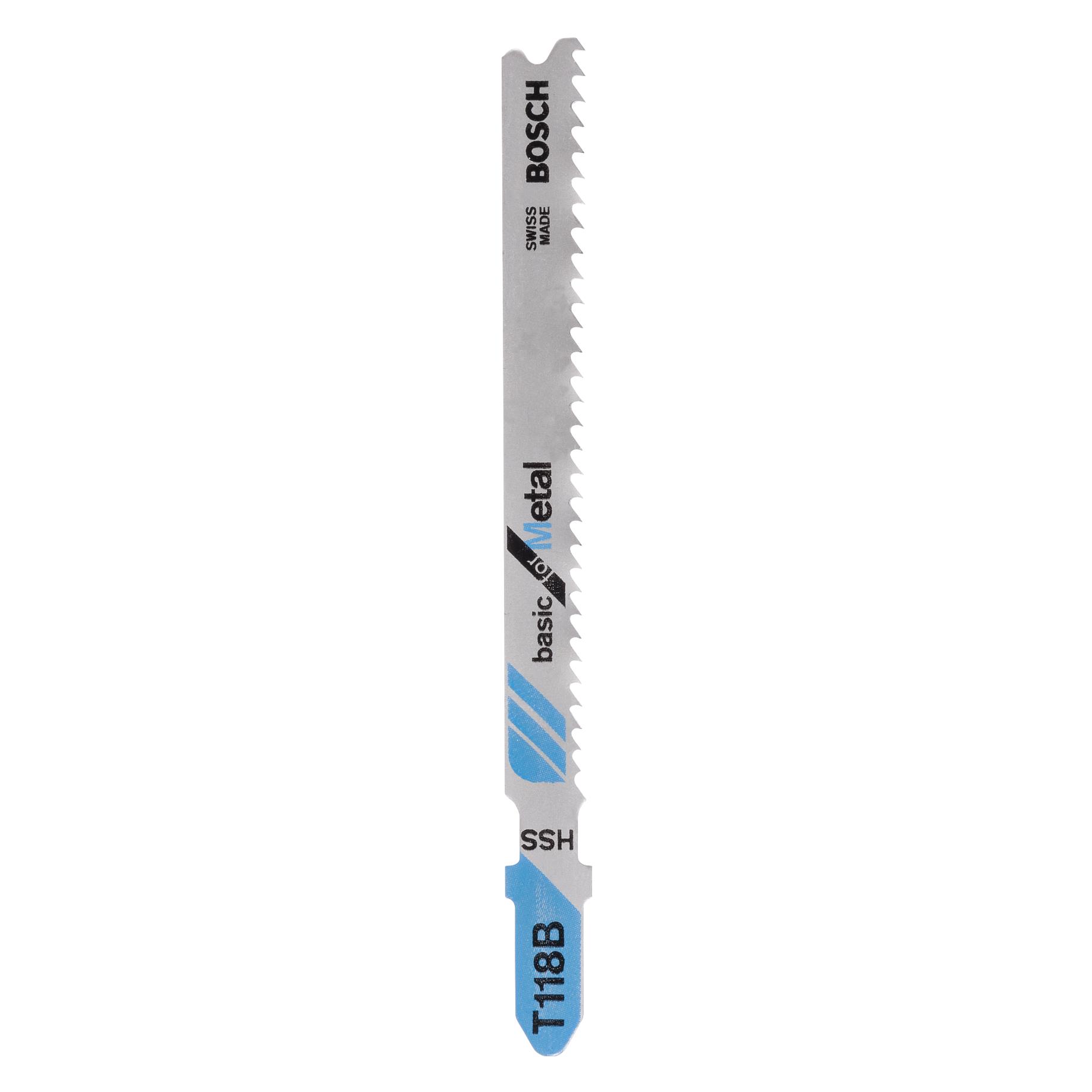 Bosch Zubehör Stichsägeblatt HSS, T 118 B Basic for Metal (2609256730)