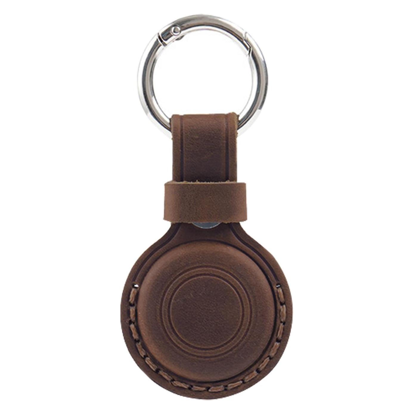 Mobile Origin AirTag Outdoor Leather Keychain A7, midnight brown (MO-AOLK-MBRW)