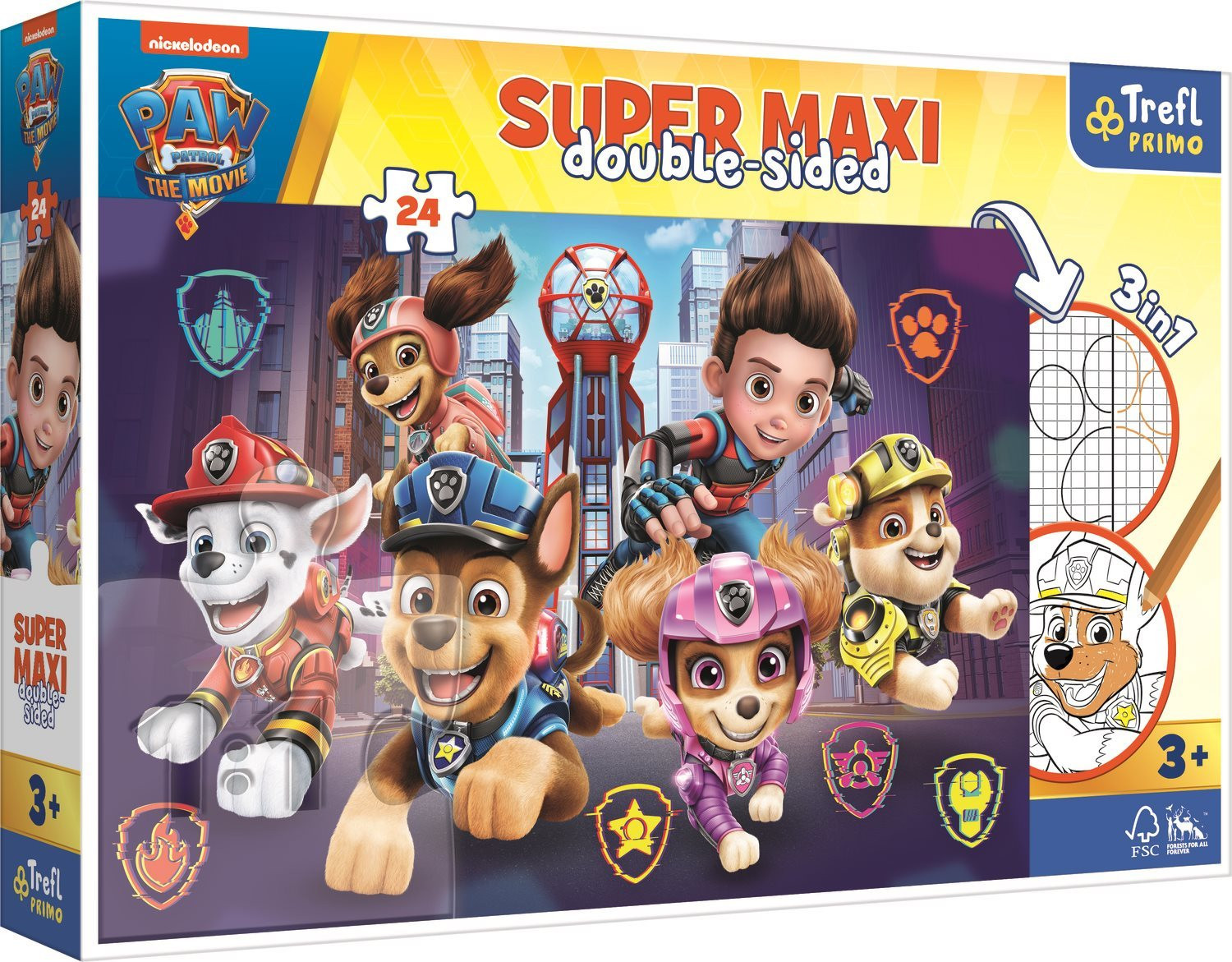 TREFL Tawny Patrol Dubbelzijdige Puzzel Super Maxi 24 stuks